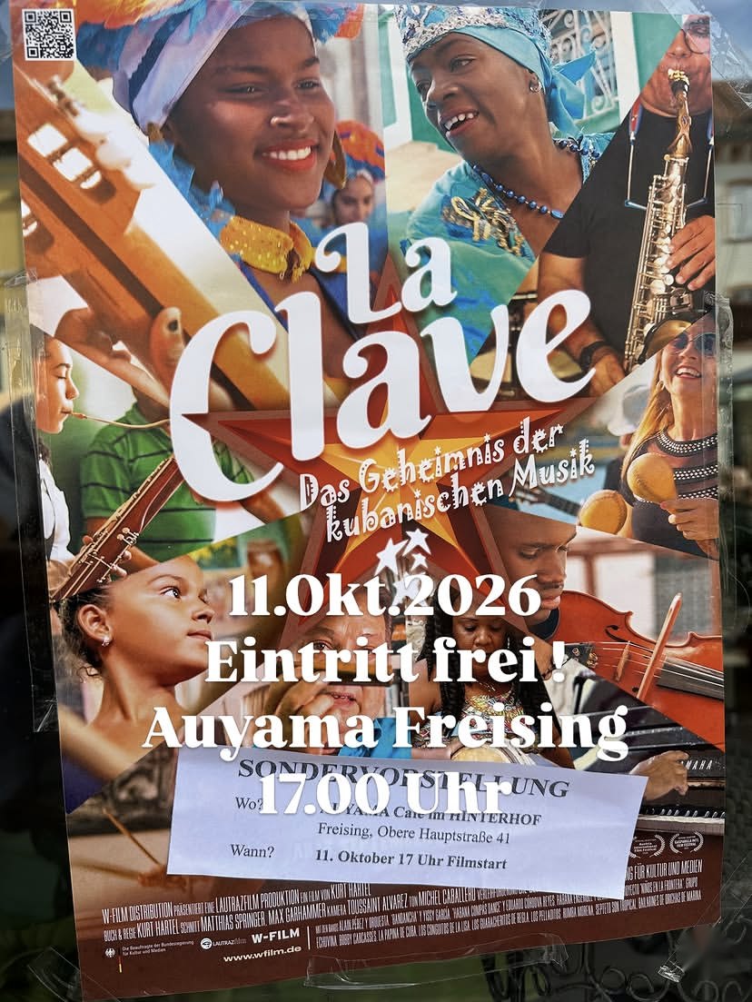 Plakat zum Filmabend La Clave, Das Geheimnis der kubanischen Musik, 11. Oktober 2026, Eintritt frei